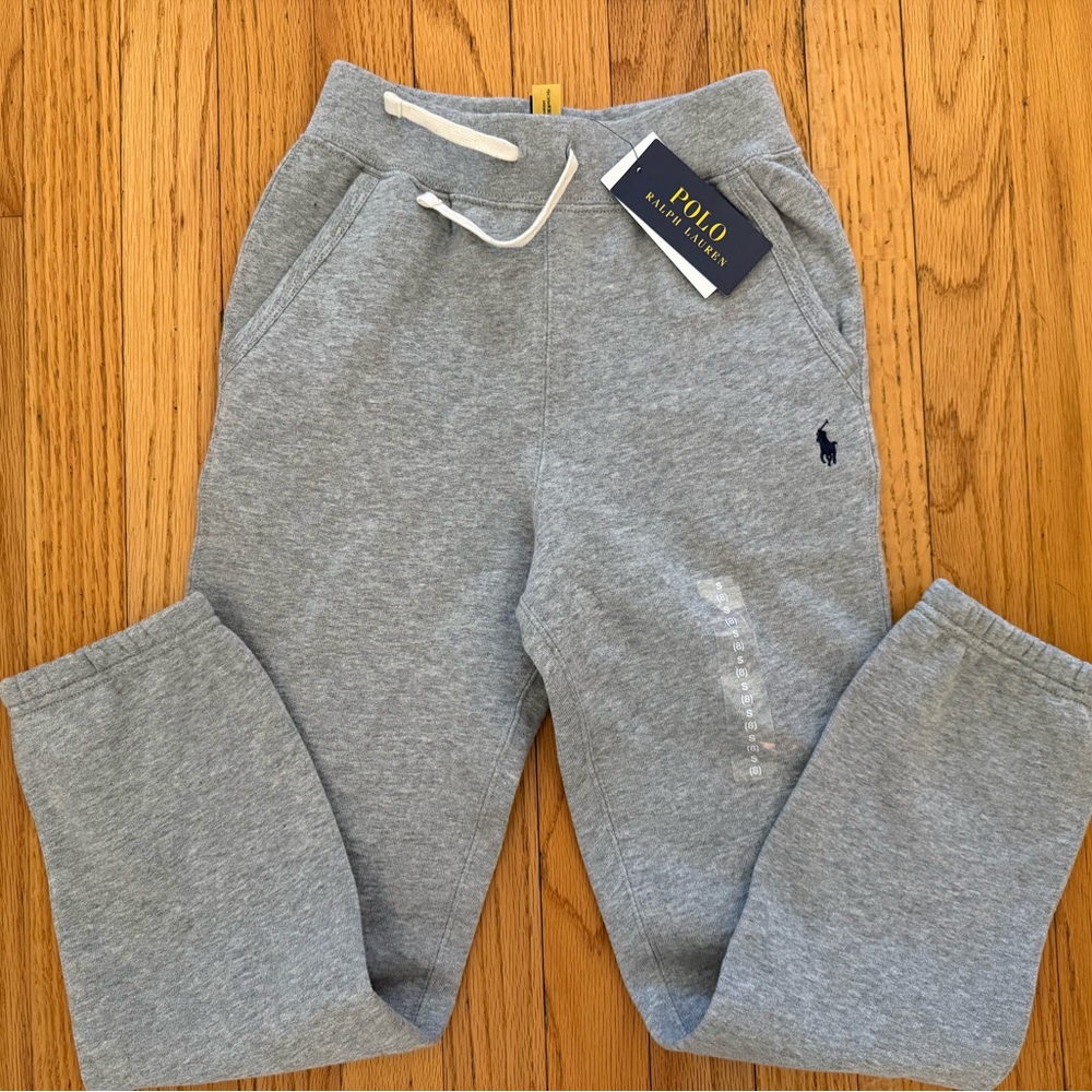 NWT Ralph Lauren Kids Heather Gray Joggers